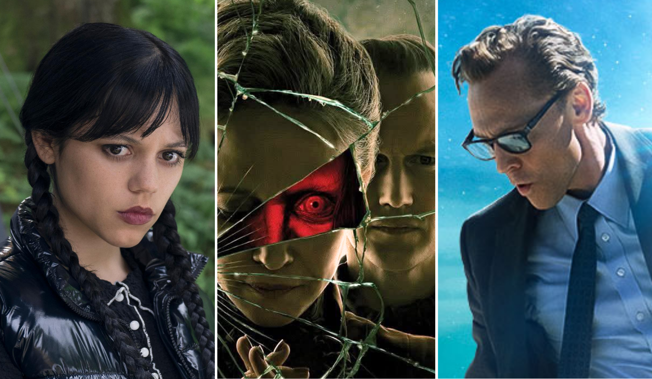 Estreias de novos filmes e séries para todos os gostos! (Foto: Reprodução/X/@wednesdayaddams/@ConjuringFilms/@DiamondFilmsBR)