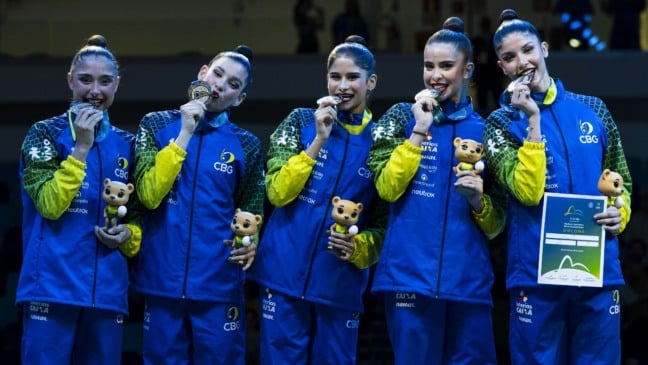 Campeonato Mundial de Ginástica Rítmica. Seleção Brasileira de Conjunto. Rio de Janeiro