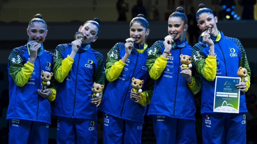 Campeonato Mundial de Ginástica Rítmica. Seleção Brasileira de Conjunto. Rio de Janeiro