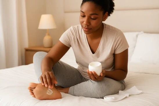 4 macetes para hidratar os pés antes de dormir