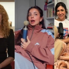 Marcela Ceribelli, Lela Brandão, Foquinha e André Brandt: confira dicas de podcasts (Fotos: Reprodução/Instagram e Youtube)