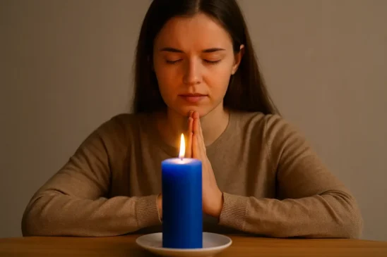 5 simpatias com vela azul para acalmar o coração e trazer paz