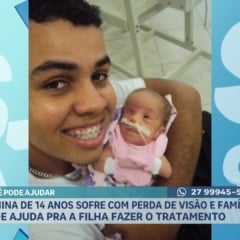 Adolescente com dificuldades visuais busca apoio para tratamento