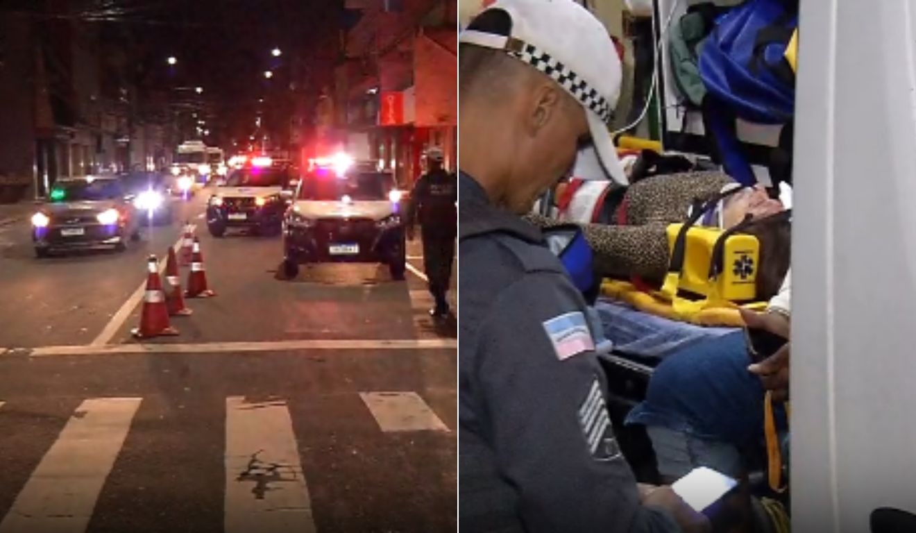 Idosas são atropeladas em Vila Velha enquanto voltavam de missa. (Reprodução/TV Vitória)