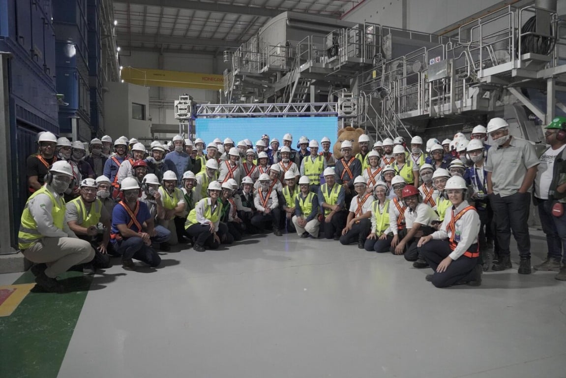Fábrica da Suzano inicia produção de papel higiênico em Aracruz