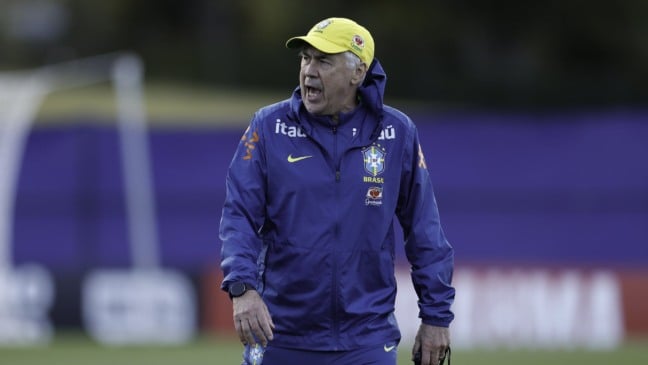 Treino da Seleção Brasileira. Carlo Ancelotti