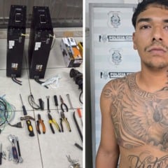 Brendo do Nascimento Maduro foi preso por furto de baterias de lítio
