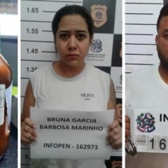 Bruna Garcia Barbosa Marinho e o marido Alysson Marinho foram presos por suspeita de envenenar médico em Vitória