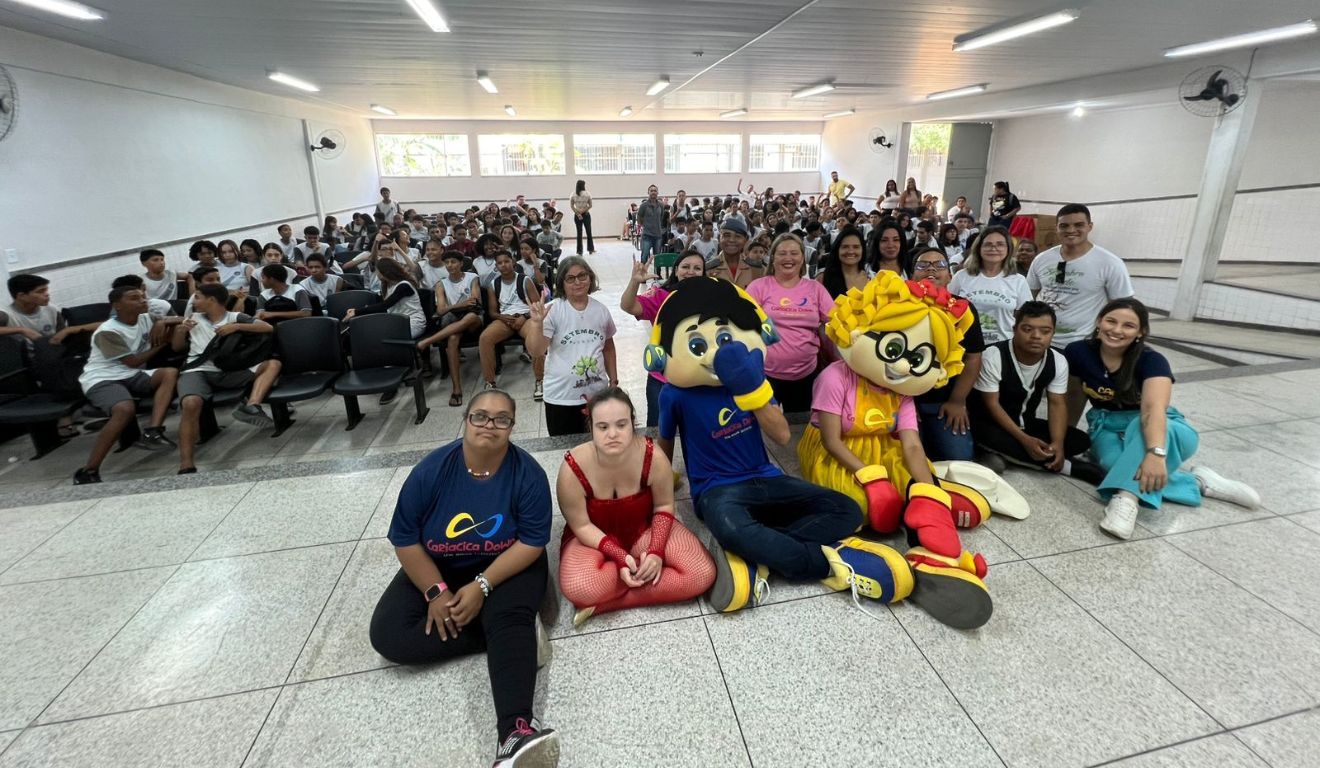Grupo de teatro da Cariacica Down se apresenta em escolas, empresas e instituições. Foto: Cariacica Down