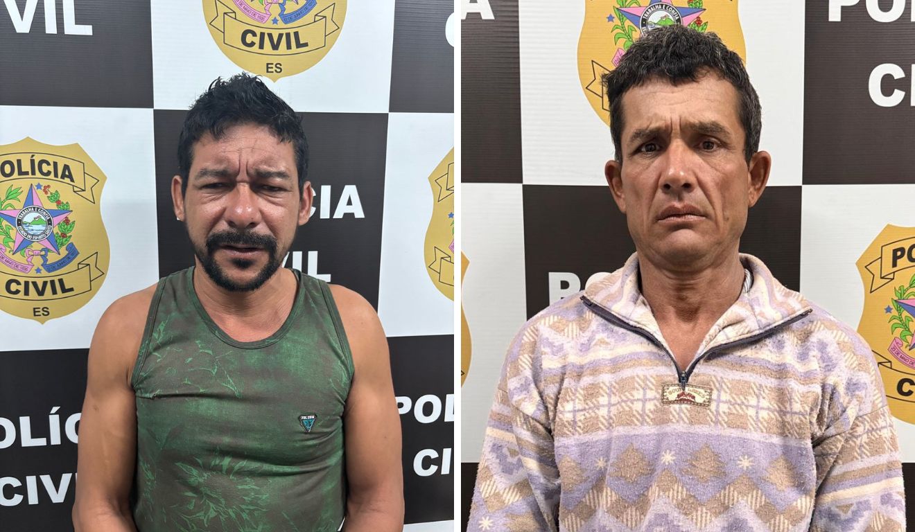 Charme Santos de Souza e Dário Alves de Oliveira são investigados pelo crime. Foto: Reprodução/PCES