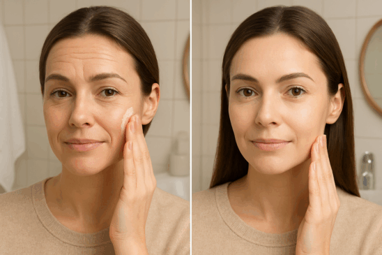 Skincare com proteção, hidratação e renovação celular ajuda a suavizar rugas e preservar a juventude da pele (Foto: ChatGPT)