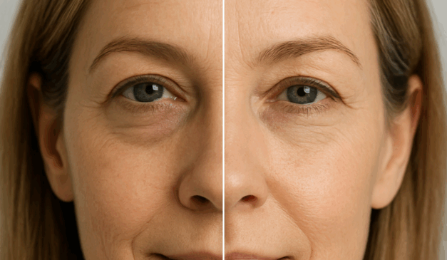 Olheiras e bolsas nos olhos podem ser suavizadas com cuidados diários e tratamentos dermatológicos/Foto: ChatGPT