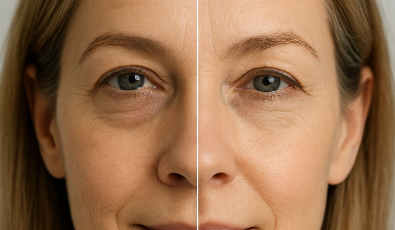 Olheiras e bolsas nos olhos podem ser suavizadas com cuidados diários e tratamentos dermatológicos/Foto: ChatGPT