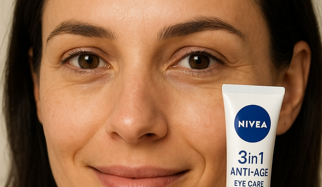 Hidratante labial da Nívea tem sido usado como aliado para disfarçar olheiras e manter a maquiagem intacta/Foto: ChatGPT Hidratante labial da Nívea tem sido usado como aliado para disfarçar olheiras e manter a maquiagem intacta/Foto: ChatGPT