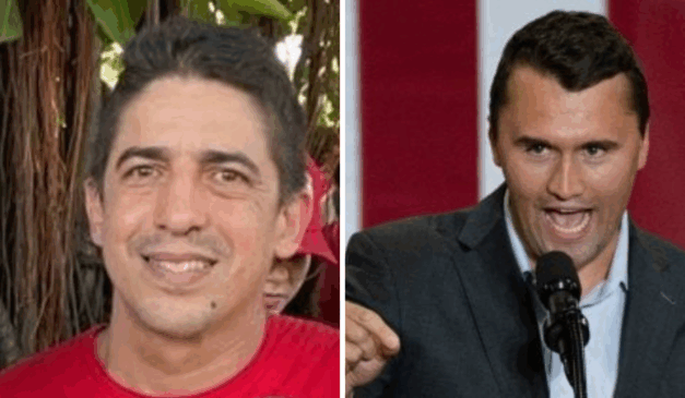 O neurocirurgião Ricardo Barbosa perdeu o visto após falas sobre morte de Charles Kirk. Fotos: Reprodução/Redes sociais