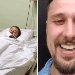 Estudante capixaba conversa pela primeira vez com o doador de medula óssea que ajudou a salvar sua vida/Foto: Reprodução Rede Social