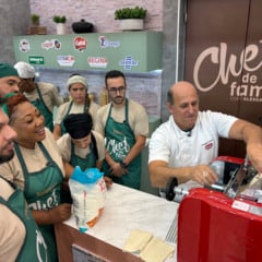Primeira prova do reality Chef de Família foi de pastel. Foto: Divulgação