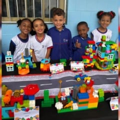 Alunos do CMEI TI Menino Jesus fizeram "Rua Sete de Setembro dos Sonhos", com soluções criativas e sustentáveis