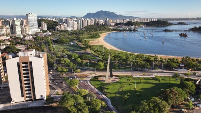 Vista aérea de Vitória: O IFGF é composto por indicadores que avaliam Autonomia, Gastos com Pessoal, Investimentos e Liquidez. Crédito: Thiago Soares