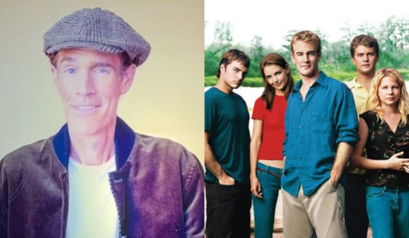 James Van Der Beek, astro da série "Dawson's Creek", apareceu em vídeo em reunião da série realizada em Nova Iorque (Foto: Reprodução/X e Sony Pictures Television/Divulgação)