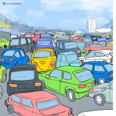 Superlotação nas vias
