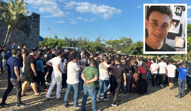 Enterro do estudante do Ifes Lucas Pancini Machado
