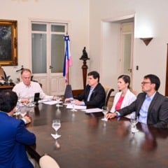 Membros do Ibef entregaram a carta após encontro de líderes ao governador Renato Casagrande. Crédito: Divulgação