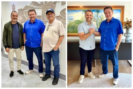 Euclério com Max Filho, Jorge Carreta e Wanderson Bueno (crédito: divulgação)