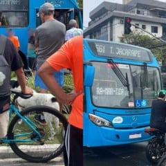 Acidente Avenida Dante Michelini (Foto/reprodução: TV Vitória)
