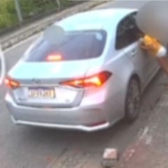 Assalto de carro em Vila Velha (Foto/reprodução: TV Vitória)