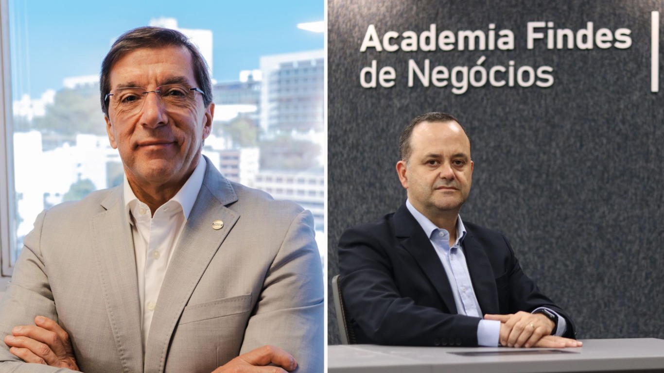 Da esquerda para direita, Paulo Baraona, presidente da Findes e  Max Alves,  superintendente do IEL-ES (Foto: Divulgação)