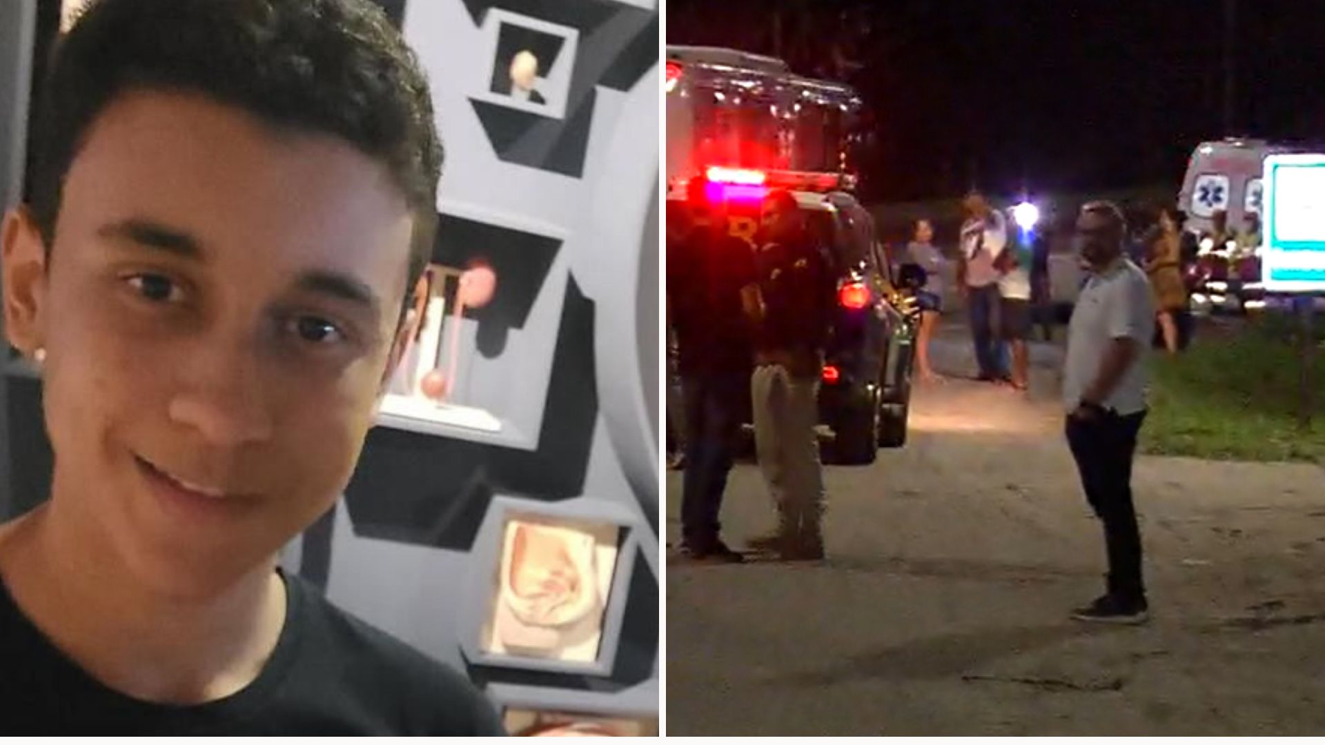 Lucas Pancini Machado morreu atropelado na noite desta terça-feira (Foto/reprodução: TV Vitória)