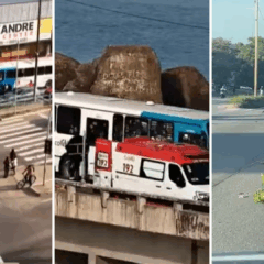 Acidentes causam trânsito na Grande Vitória (Foto/reprodução: TV Vitória)