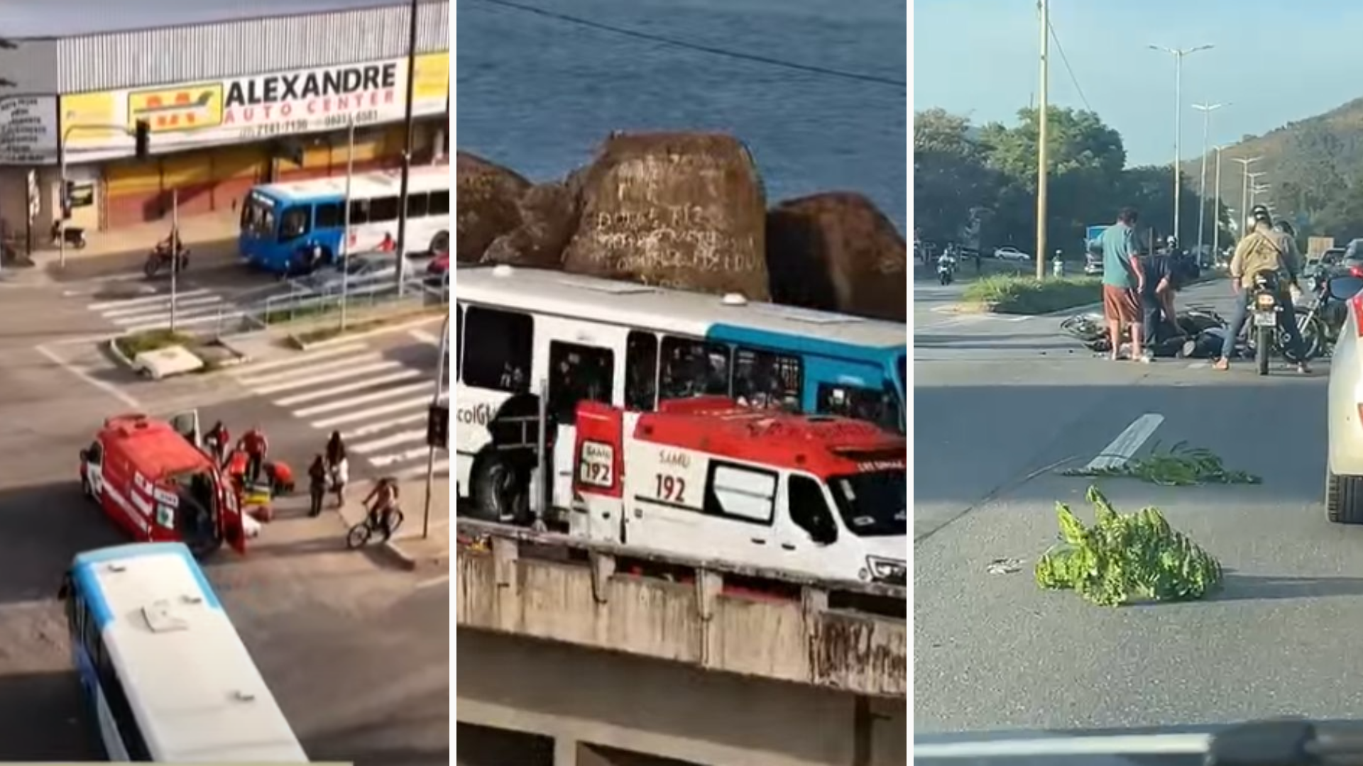 Acidentes causam trânsito na Grande Vitória (Foto/reprodução: TV Vitória)
