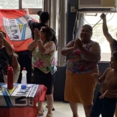 Famílias em ocupação no antigo prédio do TRT-ES em Vitória
