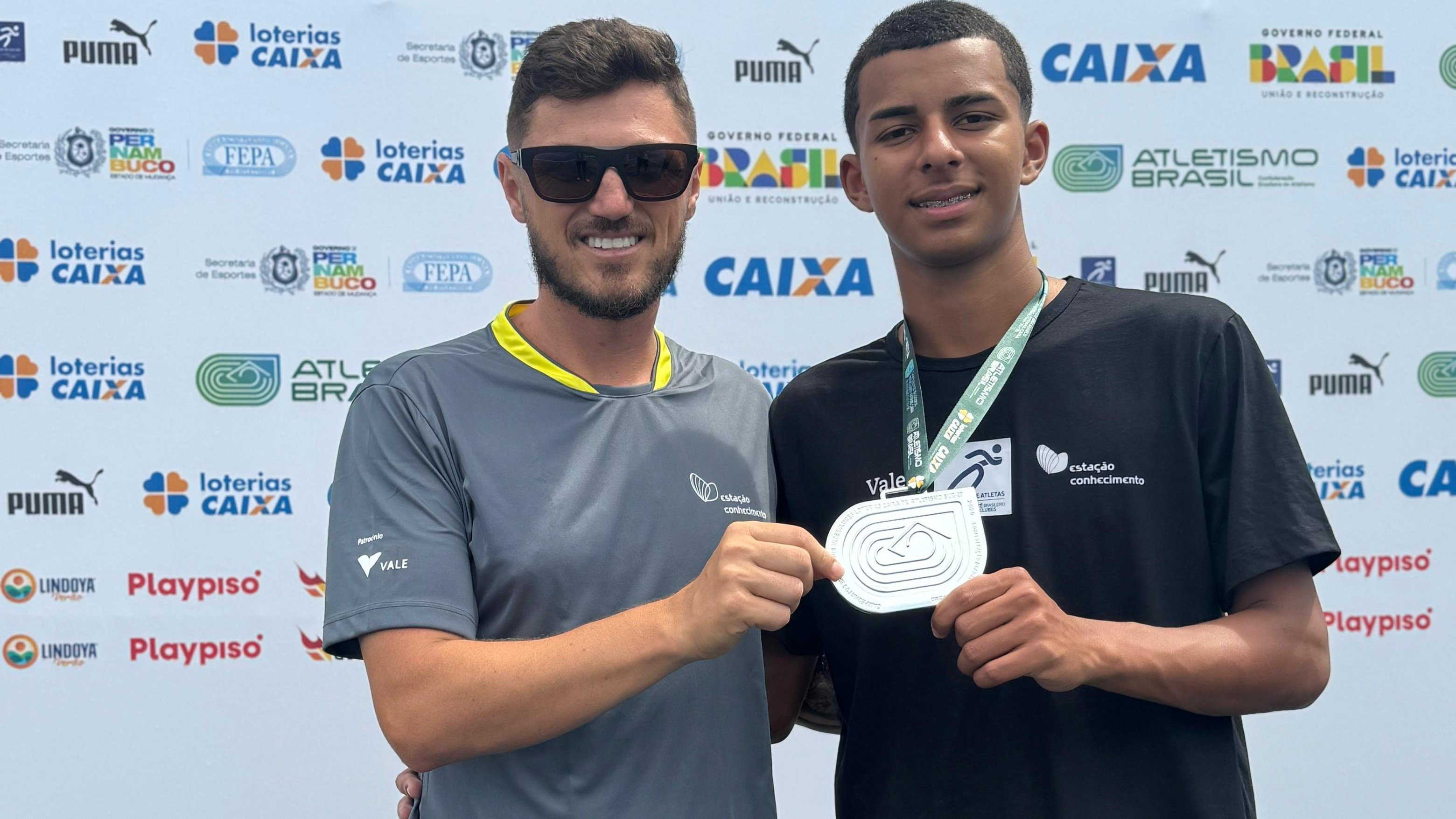 Diogo Mello e Davi Gabriel Bastos da Silva. Campeonato Brasileiro Interclubes de Atletismo. Brasília