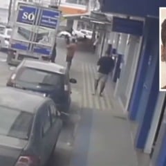 Imagem mostra Lázaro Airan entrando em carro com suspeitos em São Mateus