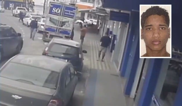 Imagem mostra Lázaro Airan entrando em carro com suspeitos em São Mateus