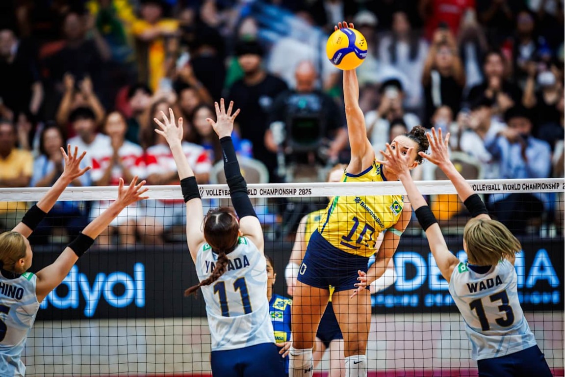 Campeonato Mundial de Vôlei. Brasil x Japão. 07/09/2025