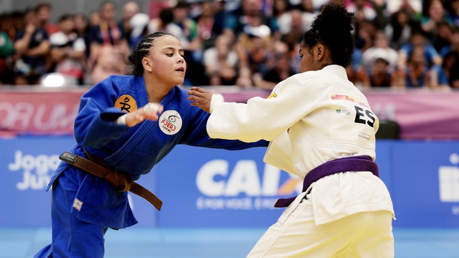 2025.09.22 - Brasilia/DF - Jogos da Juventude CAIXA Brasilia 2025 - Local: CICB - Judo - Feminino finais - 57kg - Gabriela Pereira (RJ) x Sophia Pereira (ES) - Foto: Abelardo Mendes Jr/COB