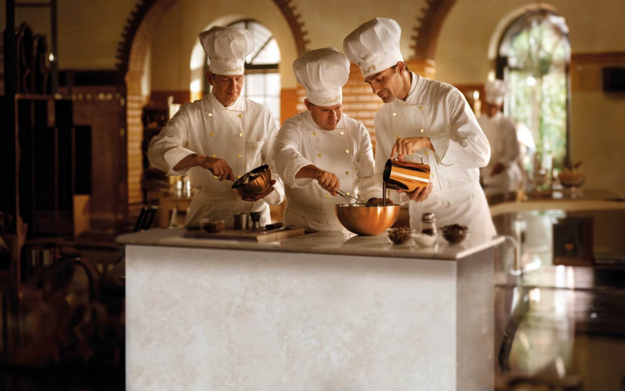 Chocolate de luxo: nova loja no Espírito Santo também terá café e ficará em nova ala do Shopping Vitória. Crédito: Divulgação/Lindt