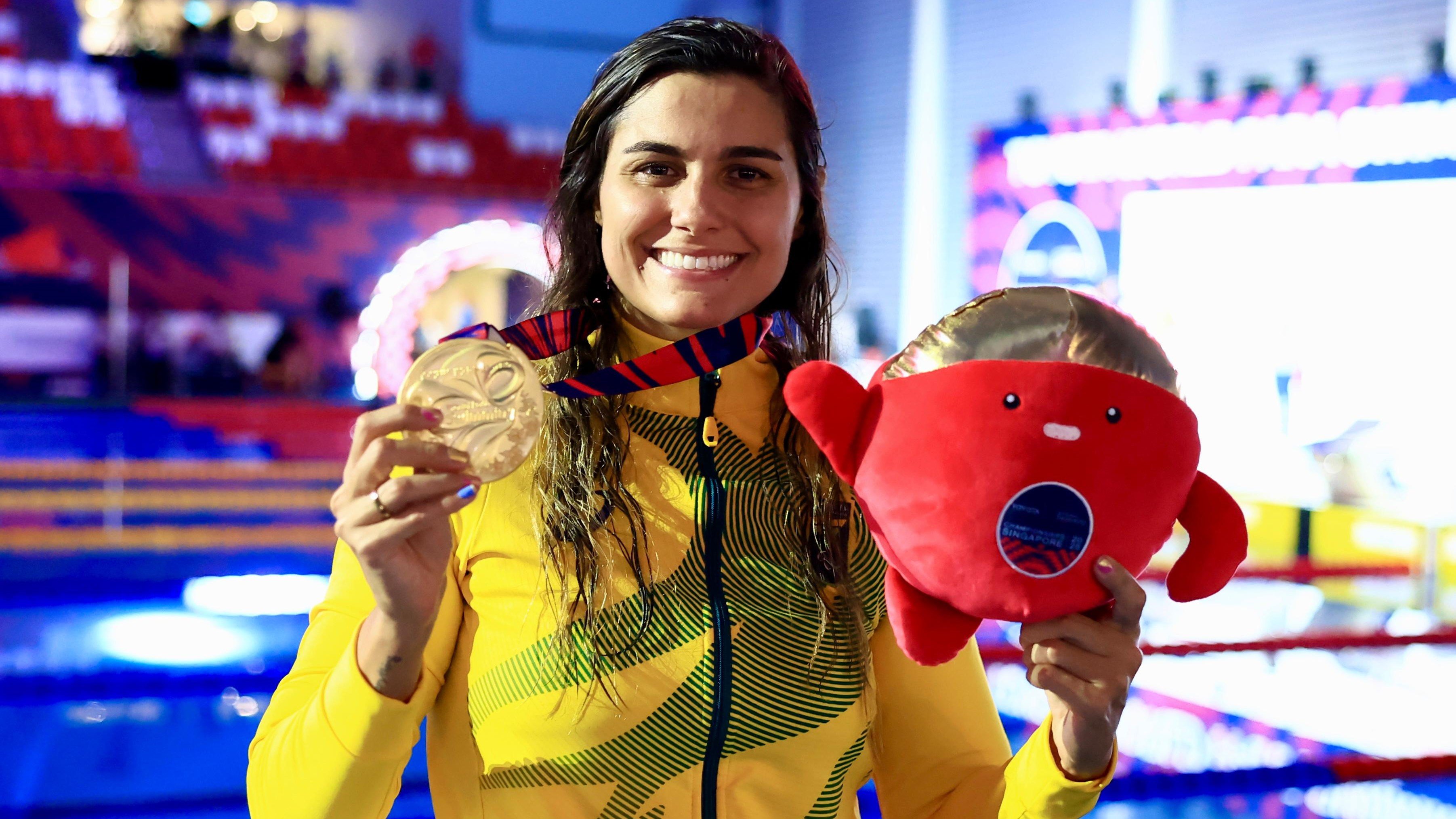 Mundial de Natação Paralímpica. Singapura. Mari Gesteira nos 50m livre