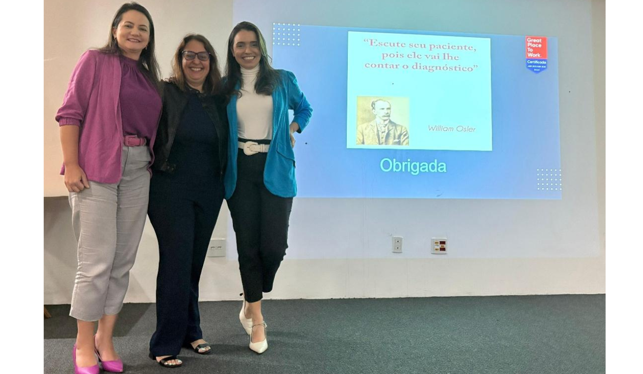 As infectologistas Martina Zanotti, Melissa Fonseca e Polyana Gitirana. Crédito: Divulgação