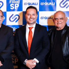Jadeilson Fonseca, Diretor Executivo da Hapvida; Flávio Cirilo, CEO da QualiSaúde; e Albeci Rocha, Consultor de Negócios Estratégicos da Hapvida. Crédito: Divulgação