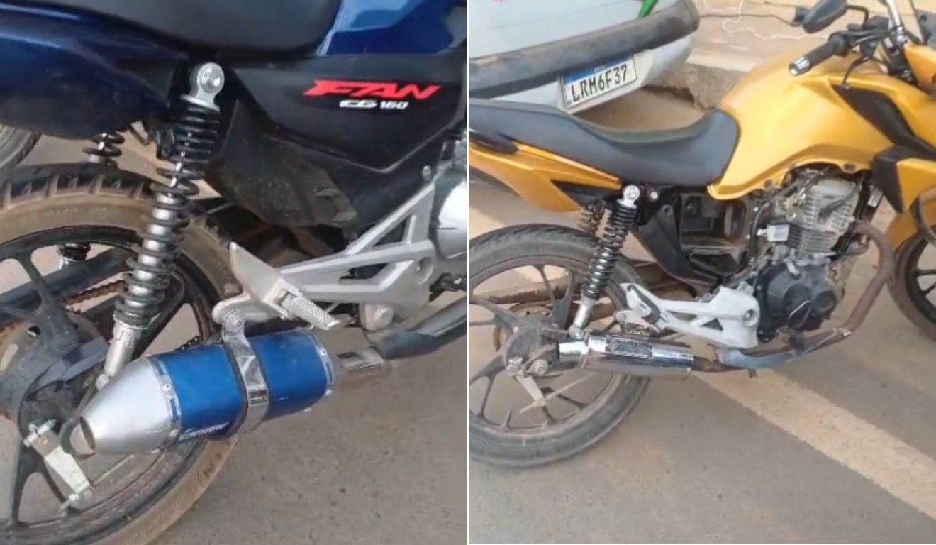 Motos apreendidas em Dores do Rio Preto Motos apreendidas em Dores do Rio Preto