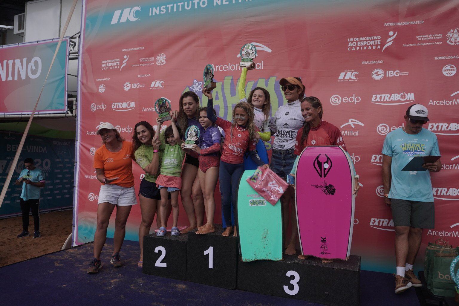 ArcelorMittal Wahine Bodyboarding Pro. Praia de Jacaraípe. Serra. 20/09/2025. Pódio.