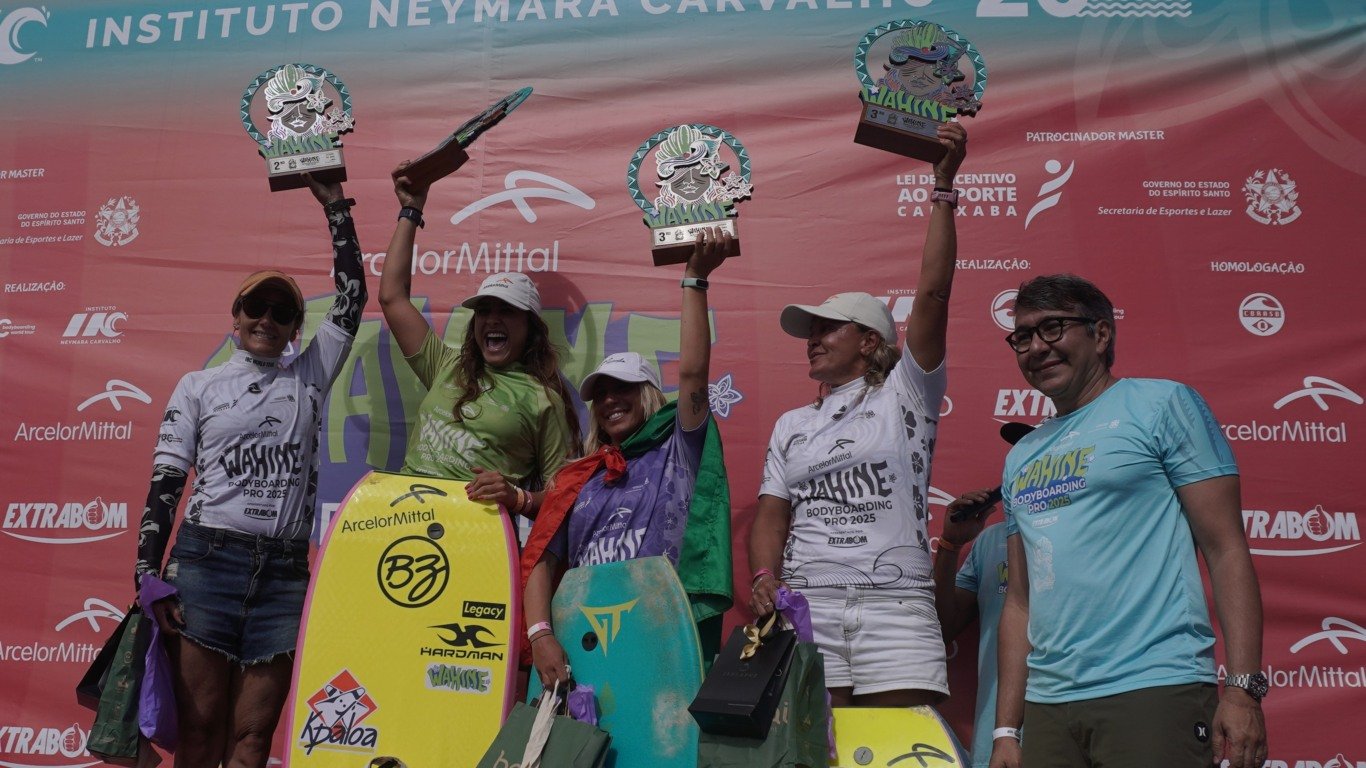 ArcelorMittal Wahine Bodyboarding Pro. Praia de Jacaraípe. Serra. 20/09/2025. Pódio da categoria master,