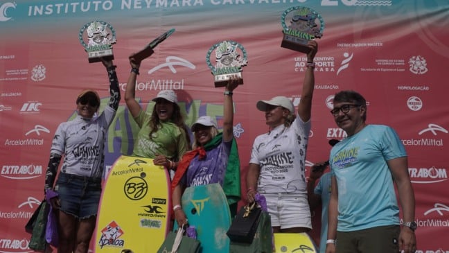 ArcelorMittal Wahine Bodyboarding Pro. Praia de Jacaraípe. Serra. 20/09/2025. Pódio da categoria master,