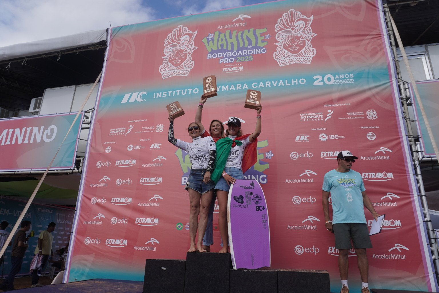 ArcelorMittal Wahine Bodyboarding Pro. Praia de Jacaraípe. Serra. 20/09/2025. Pódio.