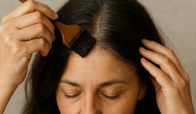 O café pode escurecer temporariamente os cabelos brancos e ainda oferecer hidratação e brilho aos fios/Foto ChatGPT O café pode escurecer temporariamente os cabelos brancos e ainda oferecer hidratação e brilho aos fios/Foto ChatGPT